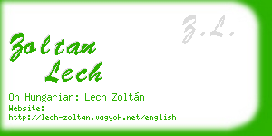 zoltan lech business card